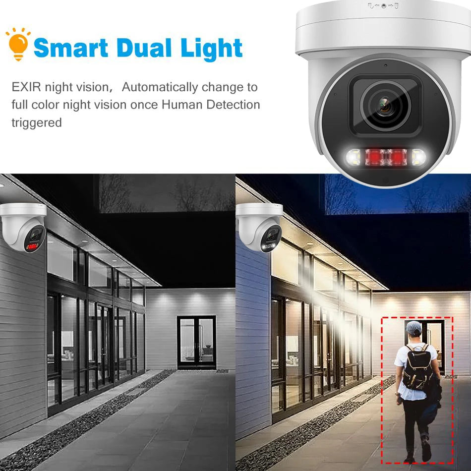 Hikvision Compatible 4K 8MP ColorVu IP Camera 2.7-13.5MM 5X Zoom camera