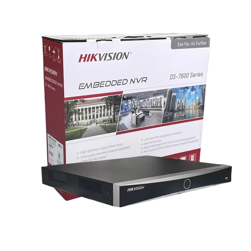 Hikvision DS-7608 8-ch K Series AcuSense 4K NVR Support Third-party Camera