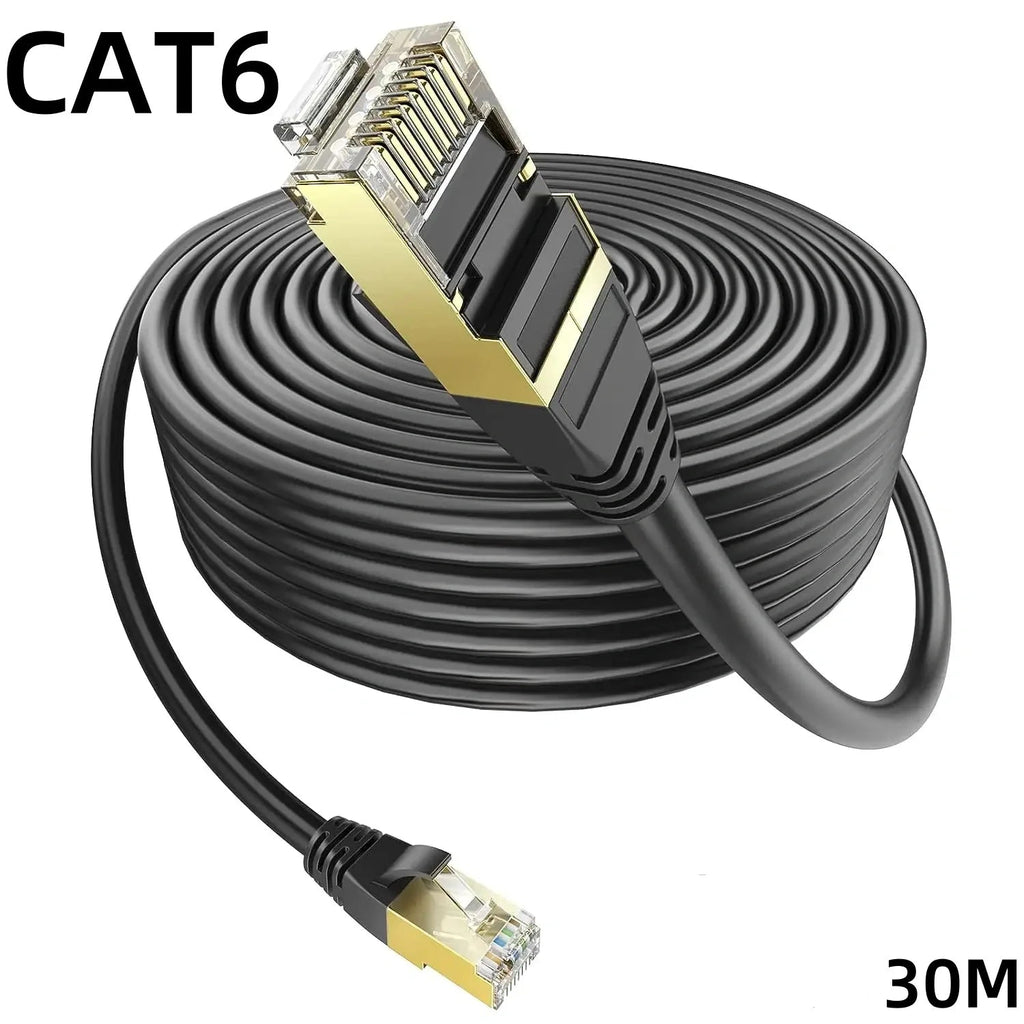 Ethernet cable FT Cat6 RJ45 Ethernet Cable High Speed Heavy Duty Cat 6 Cat5e Cat 5 Network Cable 10M Waterproof Direct Burial